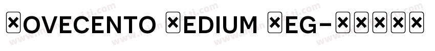 Novecento Medium Reg字体转换